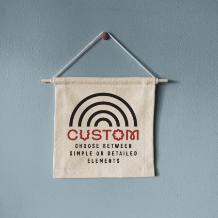 Custom Design, Mini Canvas Banner